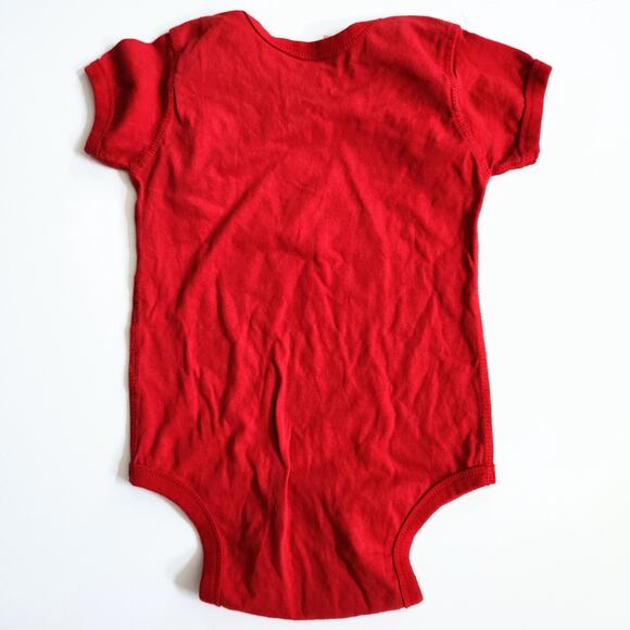 Rabbit Skins Baby Bodysuit | NASA Starfleet Academy Graphic | Red | Size 24 M - Picture 4 of 7